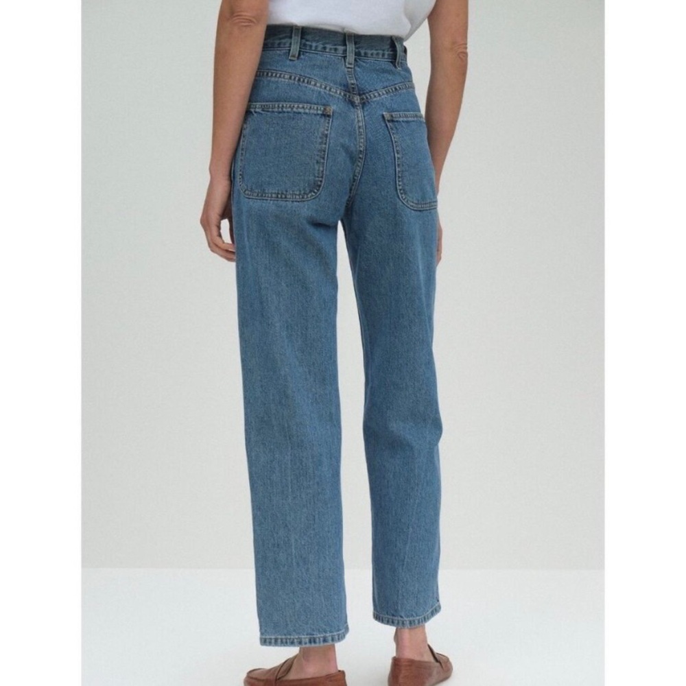 Jesse Kamm Straight Leg Denim Jeans Button Fly Japanese Denim Cowboy Blue 2 - Picture 5 of 10